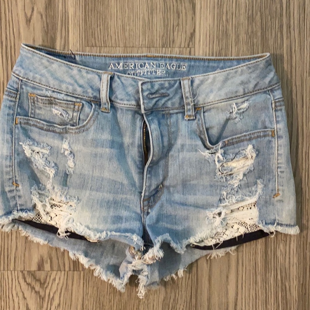 American eagle jean shorts